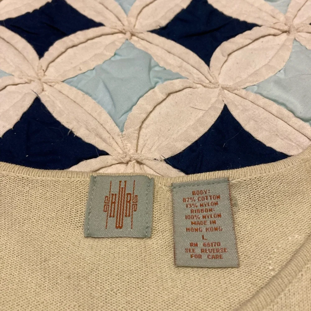 vintage HWR, Anthropologie cardigan, sz.L ( M? see measurements) - Picture 3 of 7